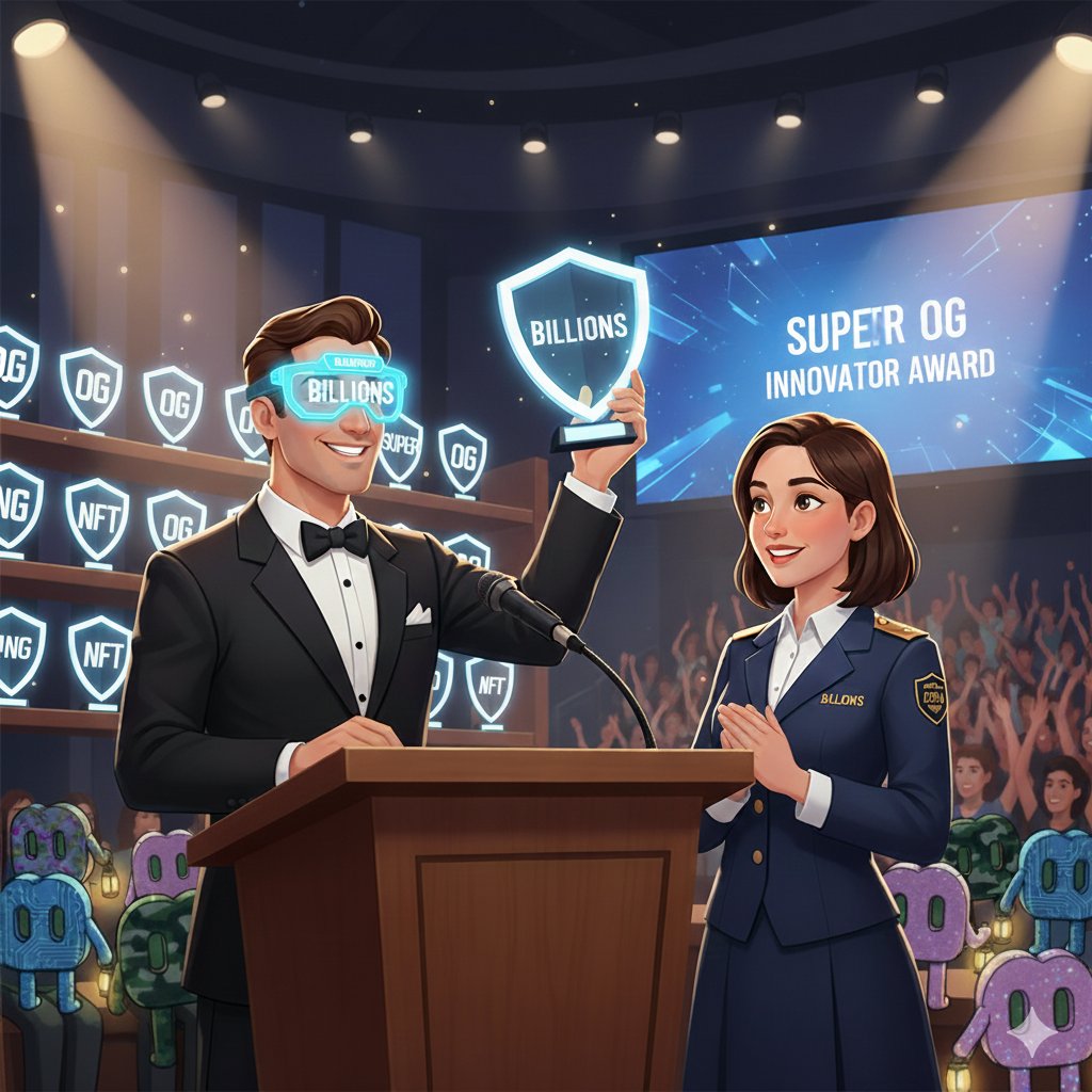 MariaMaria79720's tweet image. &quot;Looking at that Super OG shield like it owes me money. 💸 My Billions character is on the case! Next time, that trophy is coming home. No more being just a spectator. 👀SuperOGHunger #Billions #ImNext #OGGoals&quot;@billions_ntwk @jgonzalezferrer