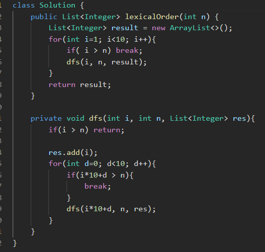 cha84587's tweet image. 🧩 Leet Code 386 - Lexicographical Numbers 
 Practice:  DFS, Trie
 Language: Java          
#LeetCode #Java #Coding #100DaysOfCode #dailylife