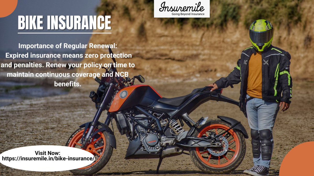 Insure_Mile's tweet image. #BikeProtection #InsureMile #ComprehensiveCover #SecureYourRide #InsuranceMadeEasy