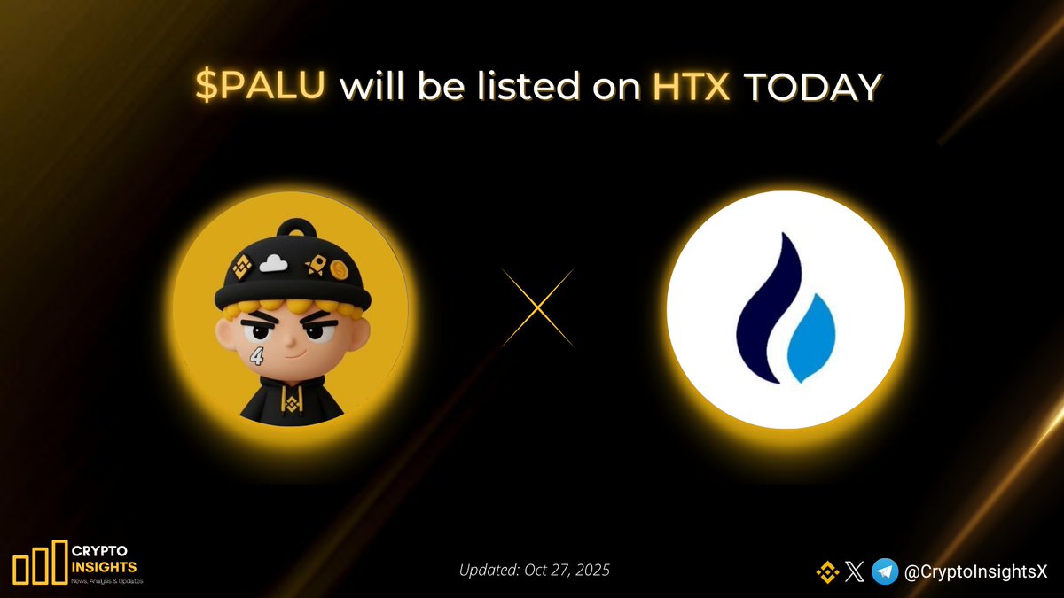📢 @PaluMascot $PALU will be listed on @HTX_Global TODAY. 🔸Trading time:  15:00 (GMT+8) #PALU is The Binance Mascot, it is undervalued now !
