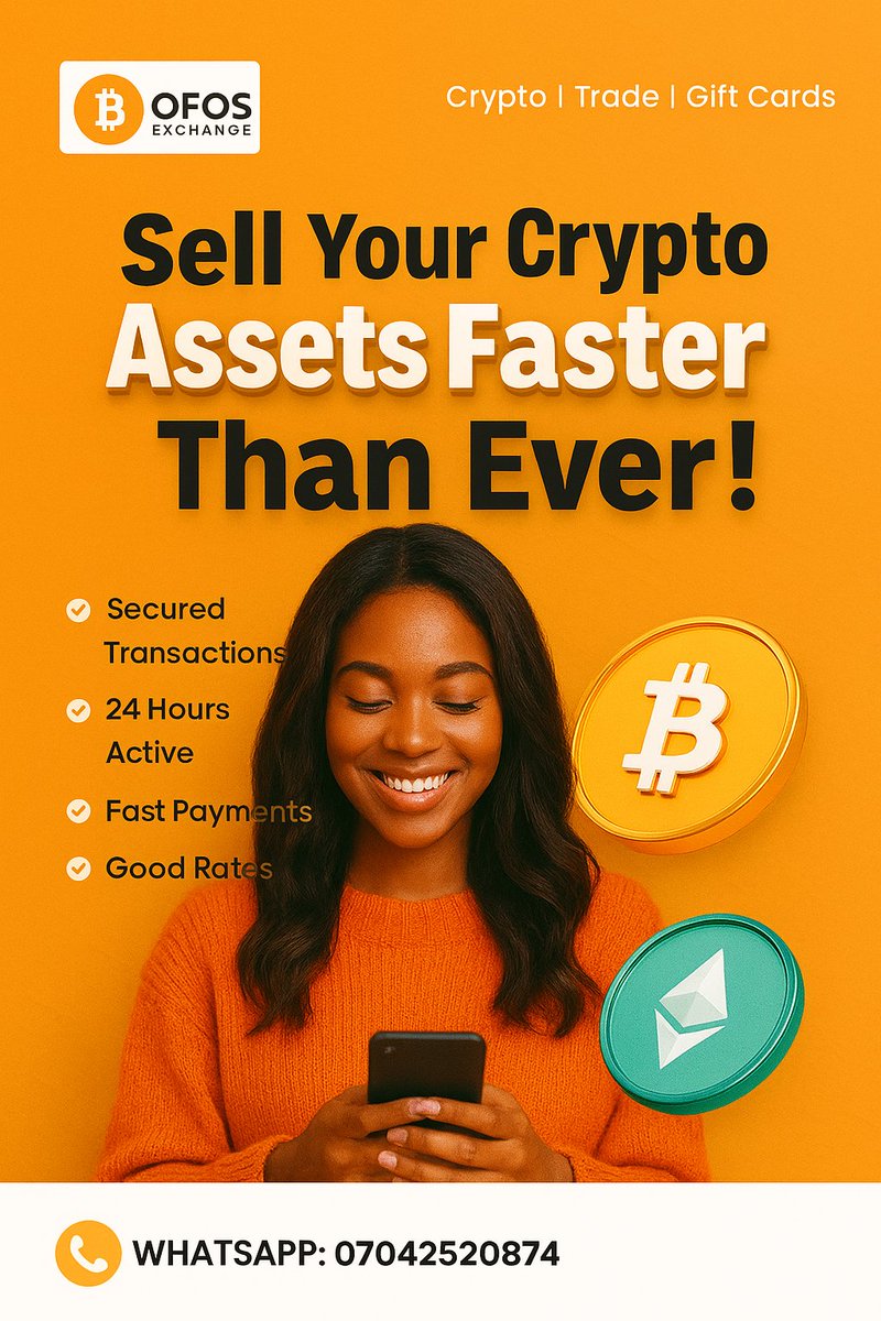 Ofosfi's tweet photo. HAPPY NEW WEEK 🧡😊 
📞 WhatsApp: https://t.co/Id73yZvavy

#OFOSExchange
#CryptoDeals
#GiftCardTrading
#BitcoinNigeria
#CryptoTrader
#SellCryptoFast
#CryptoExchange
#DigitalAssets
#InstantPayment
#CryptoMarket
#TrustedExchange
#CryptoCommunity
#USDTTrading
#BitcoinExchange https://t.co/qhvio3BCNZ