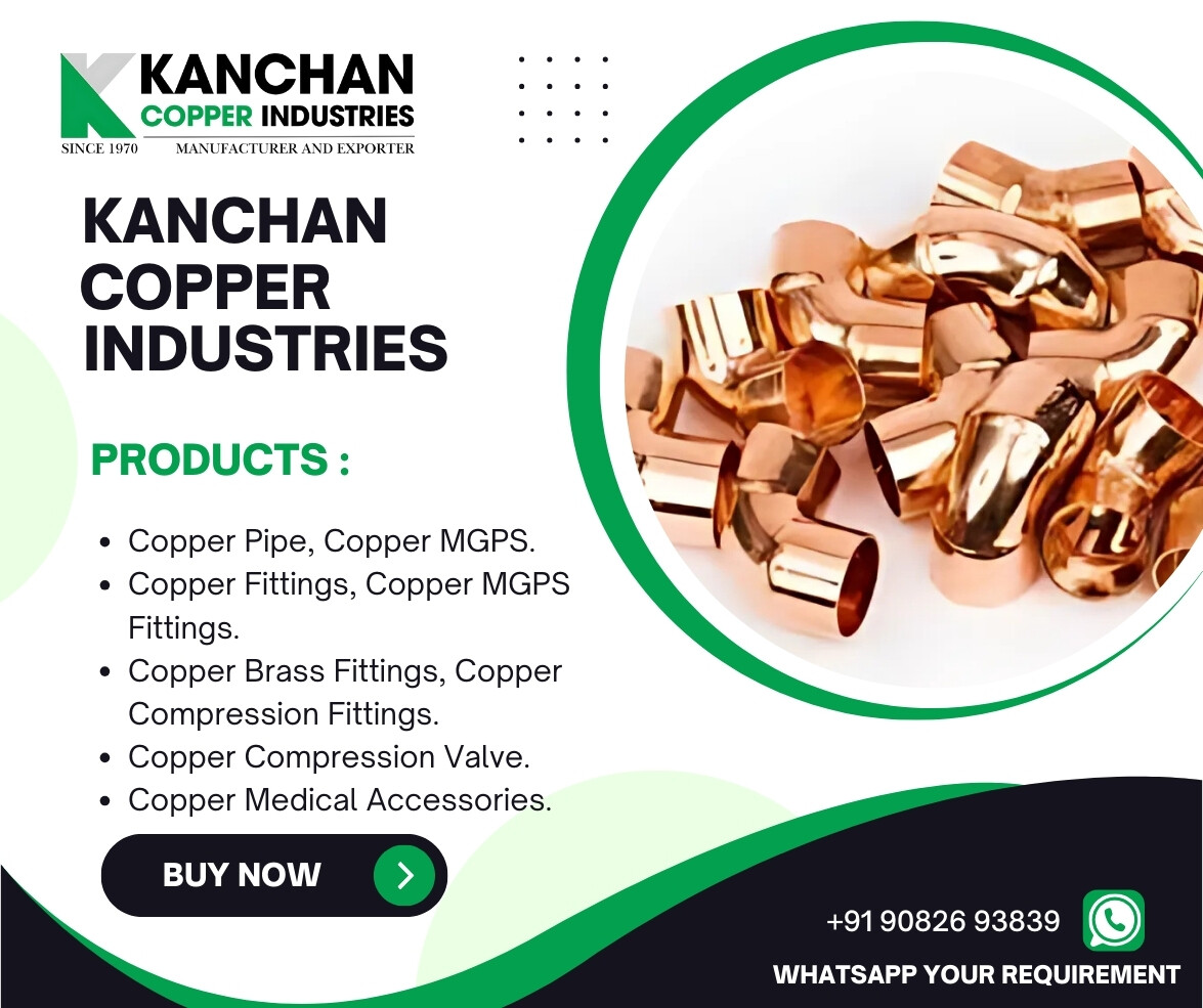 kanchansal56827's tweet image. Kanchan Copper Fittings are engineered for durability, strength, and leak-proof joints. Ideal for plumbing, HVAC, refrigeration, and gas systems, they provide corrosion resistance and long service life for reliable performance.
kanchansales.com/copper-fitting…
#CopperFittings #Pipeline