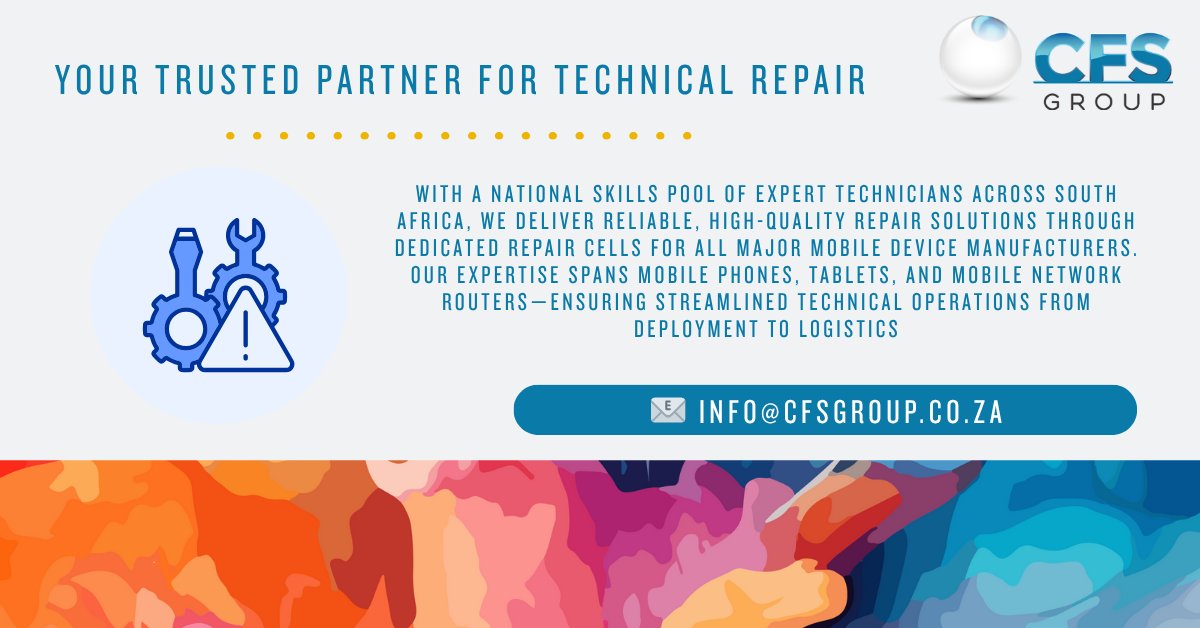 cfs_software's tweet image. Your trusted partner for reliable, cost-effective tech repairs 🔧From phones to routers, we’ve got you covered with expert service &amp;amp; a true ‘can do’ culture. 💪
#RepairServices #ManagedServices #CustomerFirst #TechExpertise #CFS