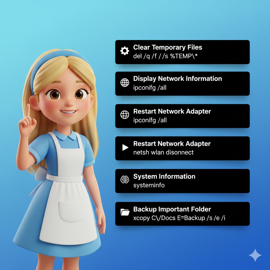 VaultEdgeITMSP's tweet image. 💻 5 Must-Have Windows CMD Scripts for Everyday Tech Tasks! ⚙️
#WindowsTips #Automation #SysAdmin #ITSupport #BatchScript #TechProductivity #WindowsAdmin