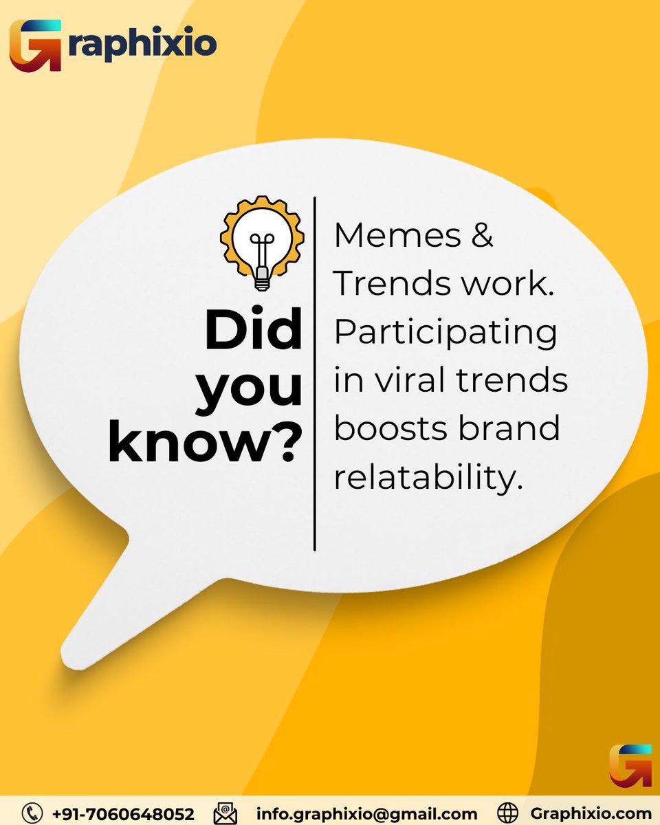 _Graphixio's tweet photo. When your brand hops on a viral trend at the perfect time 😎👇
Because being relatable > being robotic.
Join the conversation. Ride the trend. Stay relevant. 🚀

#SocialMediaMarketing #BrandRelatability #TrendingNow #ViralMarketing #MemeMarketing #DigitalStrategy #SMMTips https://t.co/NpYDJZgWsH