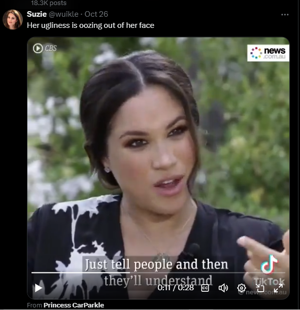 pastichehomage's tweet image. Of course @Oprah.  You all belong together as the #hideous, #exploitative, #grifters that you ALL are. I reckon those poor (alleged, surrogate?) kids are totally messed up. Being raised by a #Narcissist mother and a #Feckless father. #FOMEGHAN and #FOHARRY 💯🇺🇸🤡