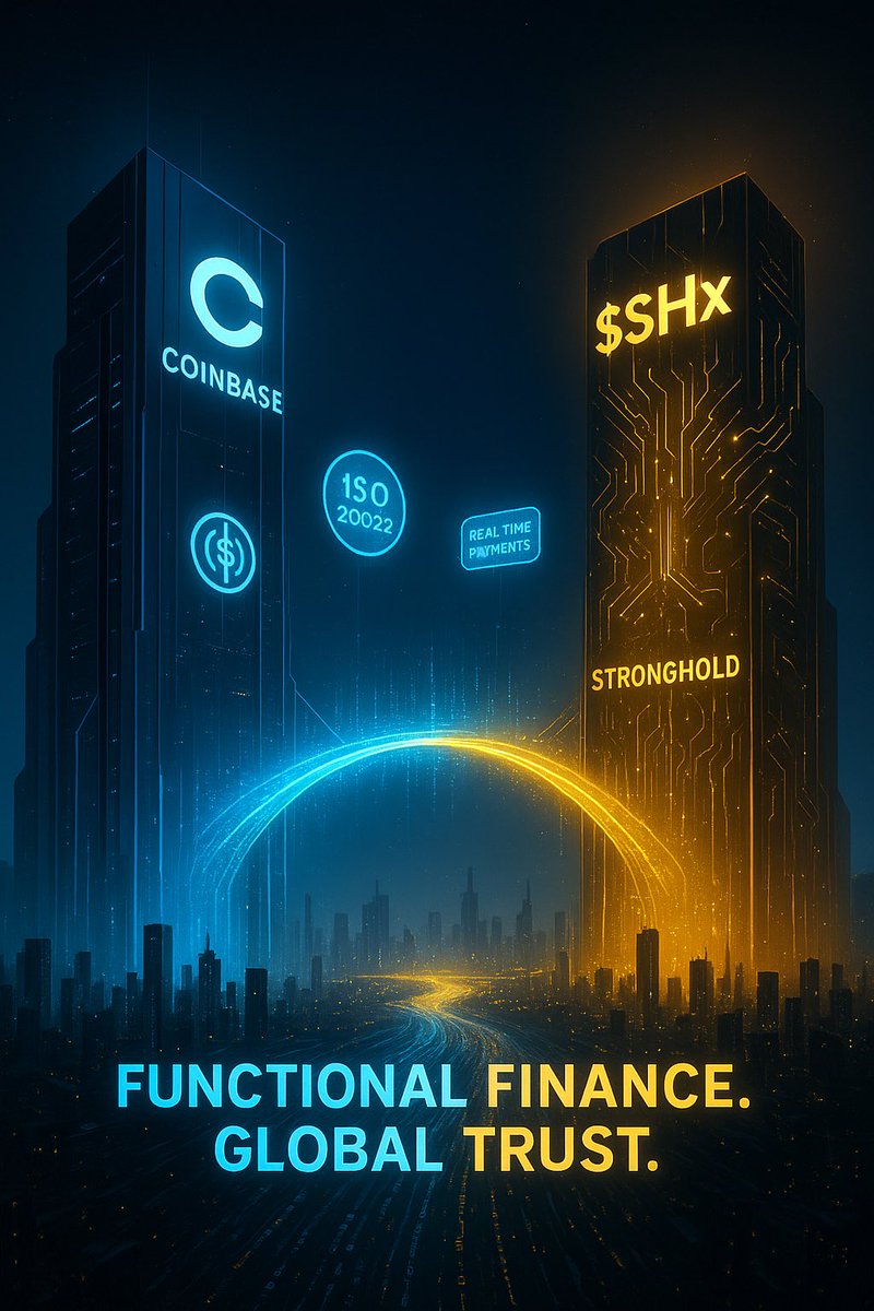 Why Coinbase Is Crypto’s Gold Standard and Why Stronghold’s $SHx Deserves a Seat Beside It 🏛️✨

Coinbase built the bridge between traditional finance &amp; blockchain.
$SHx is building the rails that make it faster, smarter, &amp; globally connected.

Let’s break down why they fit