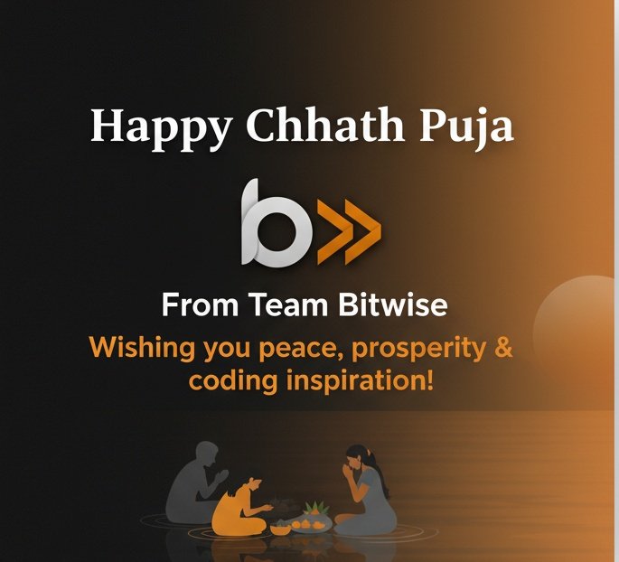 BitwiseJUET's tweet photo. Team Bitwise extends warm wishes for Chhath Puja. May this festival bring new energy and focus to your coding journey. https://t.co/nB8RjwRaMz