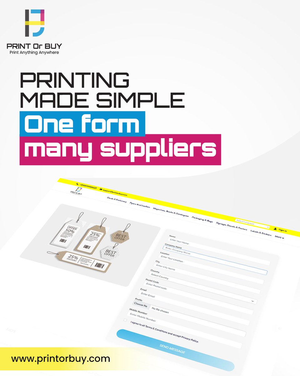 printorbuy's tweet image. Printing made simple, just like your needs. 🖨️✨
With 𝐏𝐫𝐢𝐧𝐭 𝐎𝐫 𝐁𝐮𝐲, one form connects you to many suppliers — saving time, effort, and cost. ✅

Smart printing starts here 👉 printorbuy.com
.
.
#PrintOrBuy #PrintingMadeSimple #SmartPrinting #OneFormManySupplier