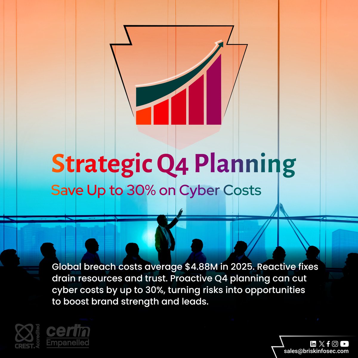 briskinfosec's tweet image. 🚀 Q4 is your moment to plan smart and save big.

Organizations that plan early reduce breach costs by millions — and build stronger customer trust.

#CybersecurityAwarenessMonth #Q4 #Budget #RiskManagement #ZeroTrust #CyberSecurity #USA #Canada #California #Australia #Data