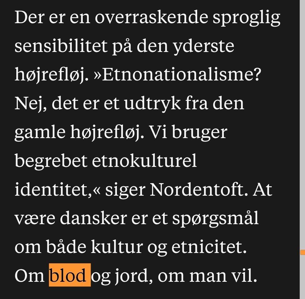 StormOverEuropa's tweet image. @aliaminali05 lyver lige nu i P1. Han påstår, at @Nordentoft1993 i Information siger at remigration handler om blod og jord. Dette er usandt. Som det fremgår her, så er det noget journalisten har skrevet, og ikke et citat. Jeg forventer, at Ali beklager sin misinformation. Man må…