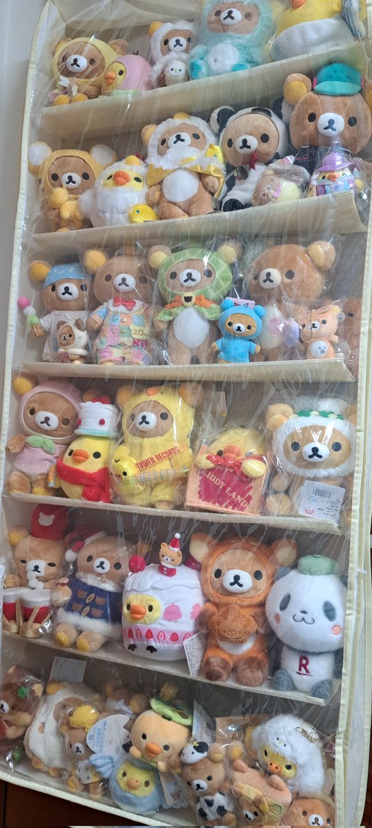 yu_f_show's tweet photo. ぬいぐるみの壁掛け収納買って、これだけ入れたら片付くだろうと思ったけど、転がってた子たち拾ったら全然棚ごちゃごちゃなんだけどなんで？
もう１個収納買うかー https://t.co/5IgjdUn6wa