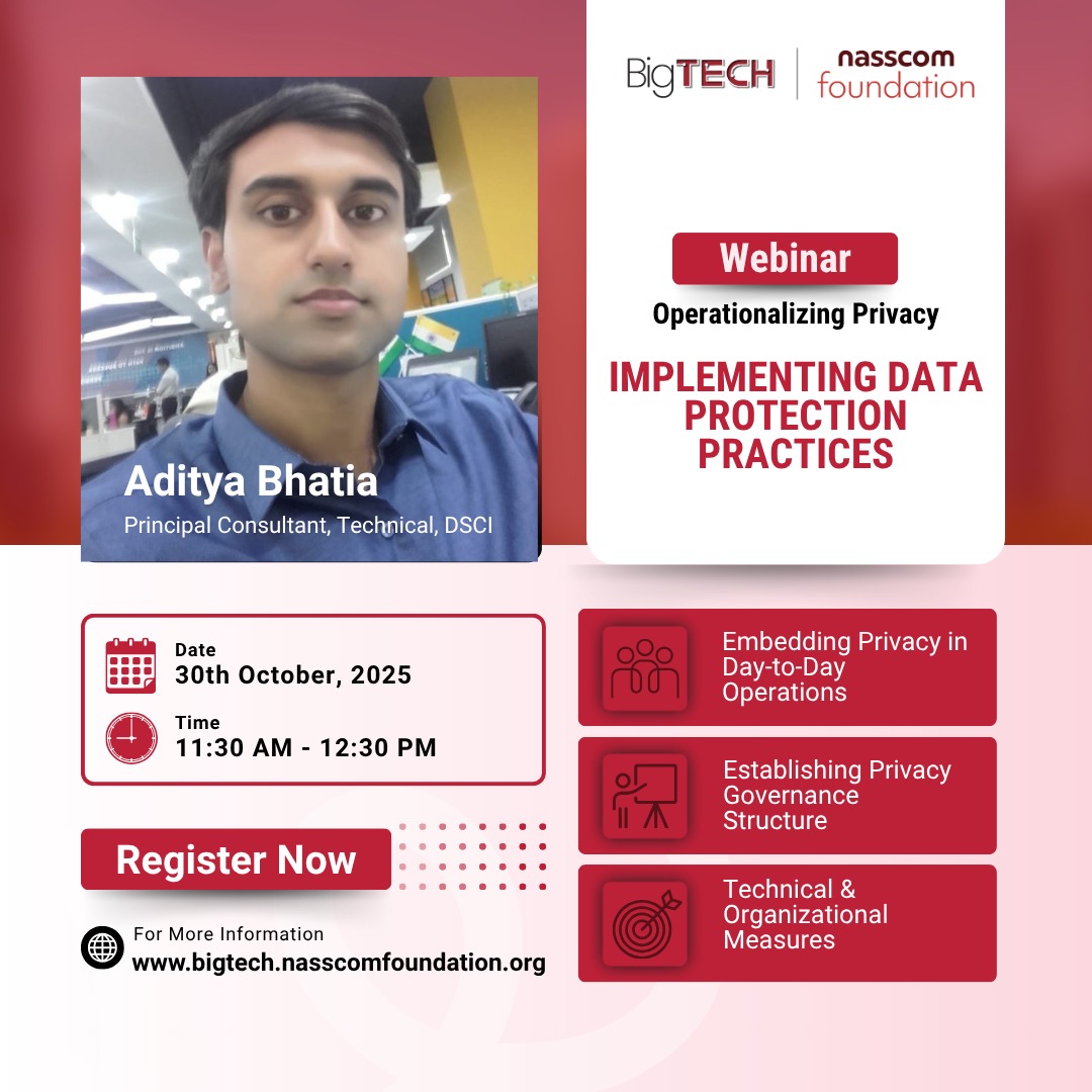Join us for a free Cybersecurity Webinar Series this Cybersecurity Month!

Title: Operationalizing Privacy: Implementing Data Protection Practices
Date: Thursday, 30th Oct 2025 | Time: 11:30 AM – 12:30 PM
Register here: events.teams.microsoft.com/event/99f303dc…

Be part of this insightful session.