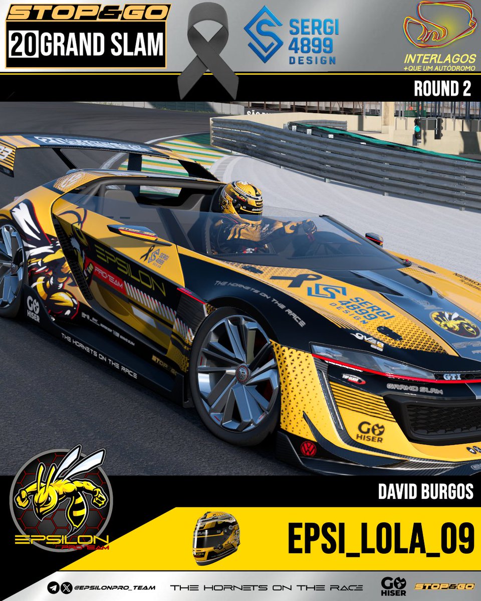 Con <a href="/sergi4899design/">sergi4899design</a> en la memoria ... sale del AVISPERO <a href="/DavidBu22705352/">David Burgos</a>, dispuesto a continuar sumando puntos al volante del "traicionero" Volkswagen GTI VGT, en Interlagos.

🏆<a href="/StopGoSimu/">Stop&Go Simulación</a> 20º GRAND SLAM
⏲️22:30h.
🎙️<a href="/Tururu233/">LOBO23 THE GOAT</a> (You Tube)

#gowasp