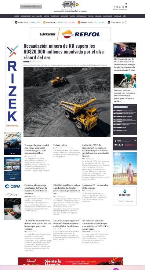 ehplusdo's tweet image. PM: Recaudación minera de RD supera los RD$20,000 millones impulsada por el alza récord del oro ehplus.do/recaudacion-mi…

#EHPlus
