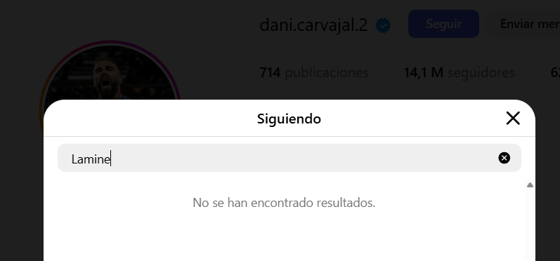 Alberto (@albertfcb) on Twitter photo Carvajal ha dejado de seguir a Lamine en Insta. Que se ha picado de verdad tu con casi 40 palos 😭 Carvajal ha dejado de seguir a Lamine en Insta. Que se ha picado de verdad tu con casi 40 palos 😭