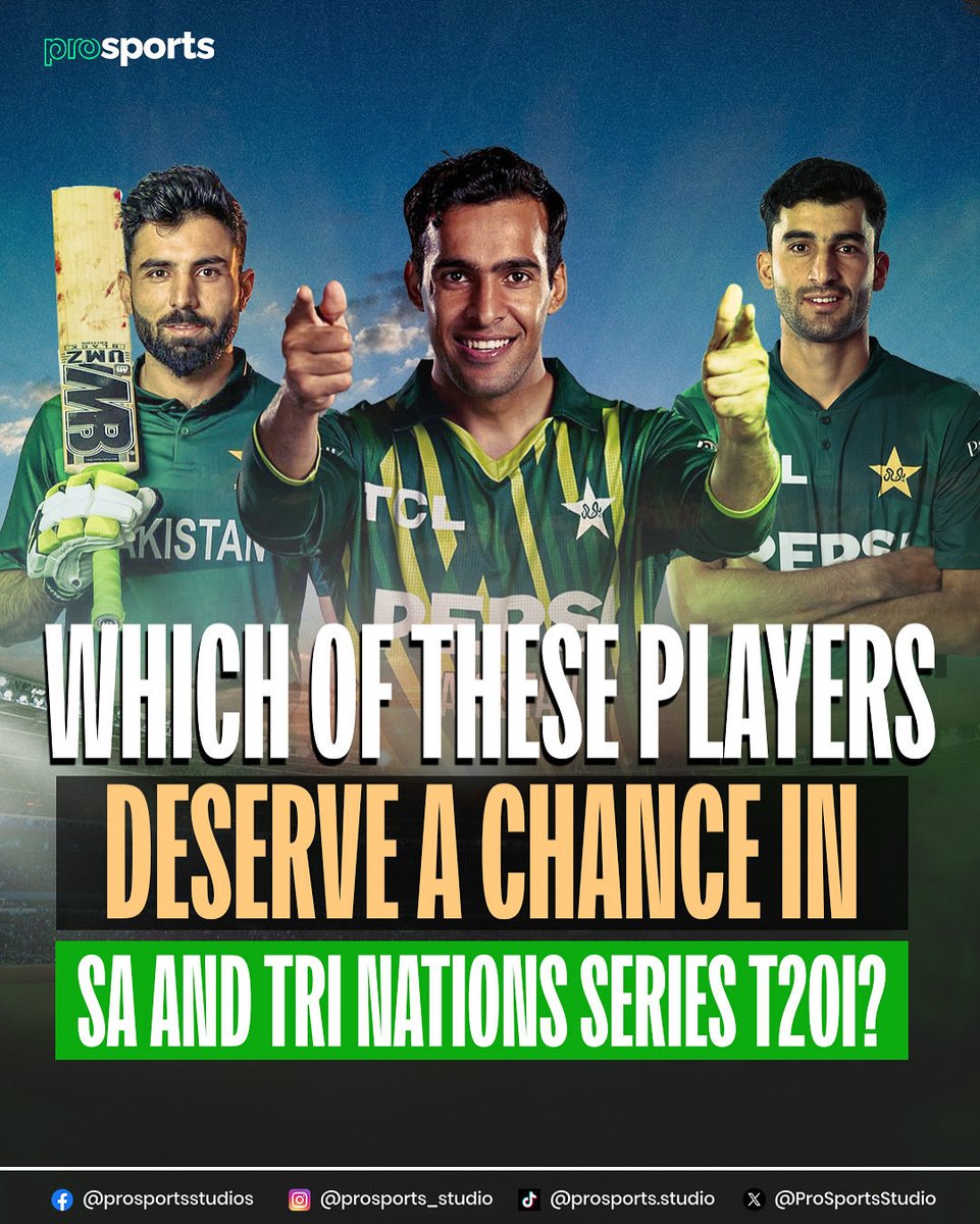ProSportsStudio's tweet image. Overlooked but not out of the race 👀
Are selectors missing a trick with these stars? 

#pakistancricket #pct #abbasafridi #sufyanmuqeem #irfanniazi