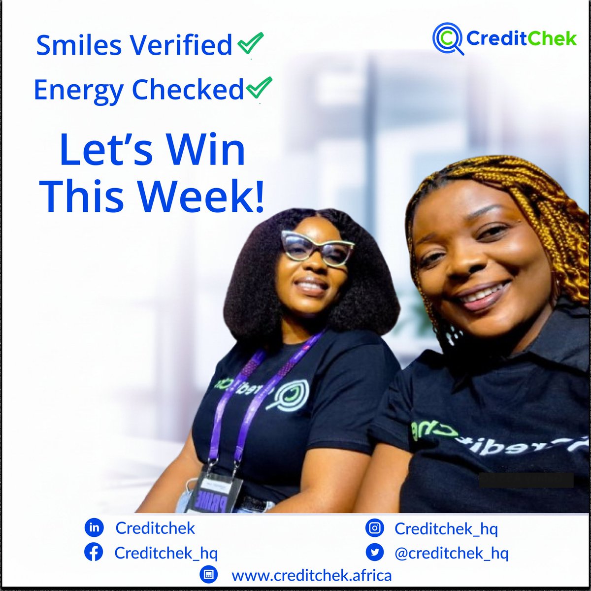 Make smarter money moves this week🚀

Whether you’re lending, hiring, or signing a deal, Information is power.
CreditChek helps you verify identities, income, and creditworthiness in real time — so you can make confident decisions in minutes.

✅ Fast.
✅ Reliable.
✅ Secure.