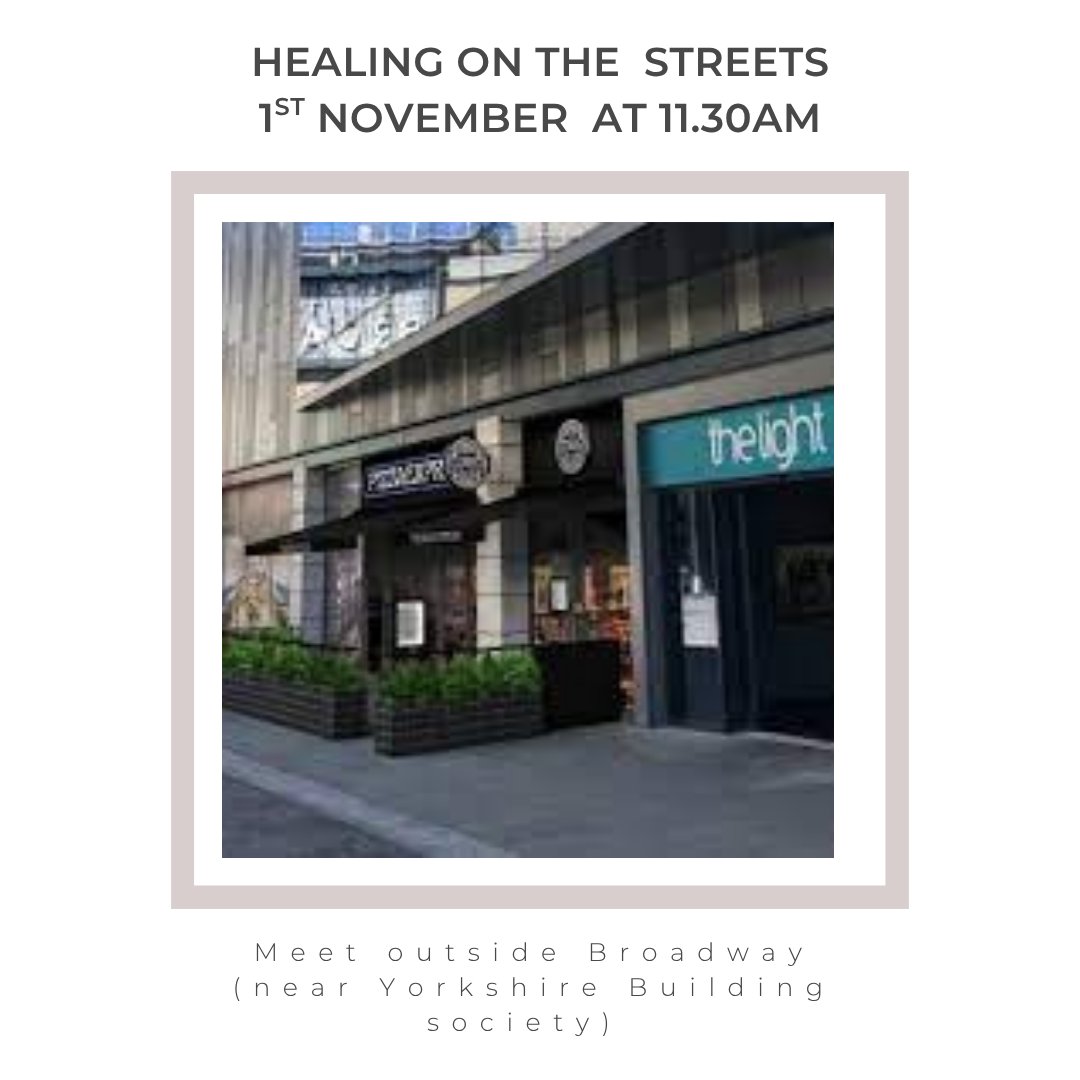 CSSMBradford's tweet image. Healing on the streets on Saturday 1st November from 11.30am. Meeting outside the Yorkshire Building society near Broadway shopping centre.

Come expectant for what God is going to do!

#healing #freedom #hope