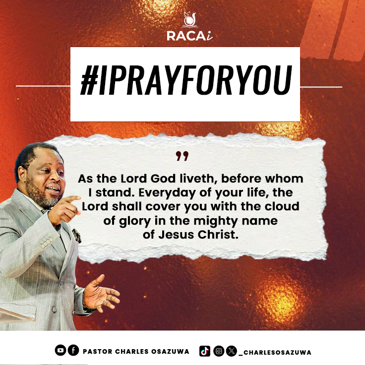 _charlesosazuwa's tweet photo. #IPrayForYou

As the Lord God liveth, before whom I stand. everyday of your life, the Lord shall cover you with the cloud of glory in the mighty name of Jesus Christ.

#pastorcharlesosazuwa #PropheticDeclaration #pray #RACAi #RefiningDestinies #empower #todoallthings https://t.co/BKRQB2crcT