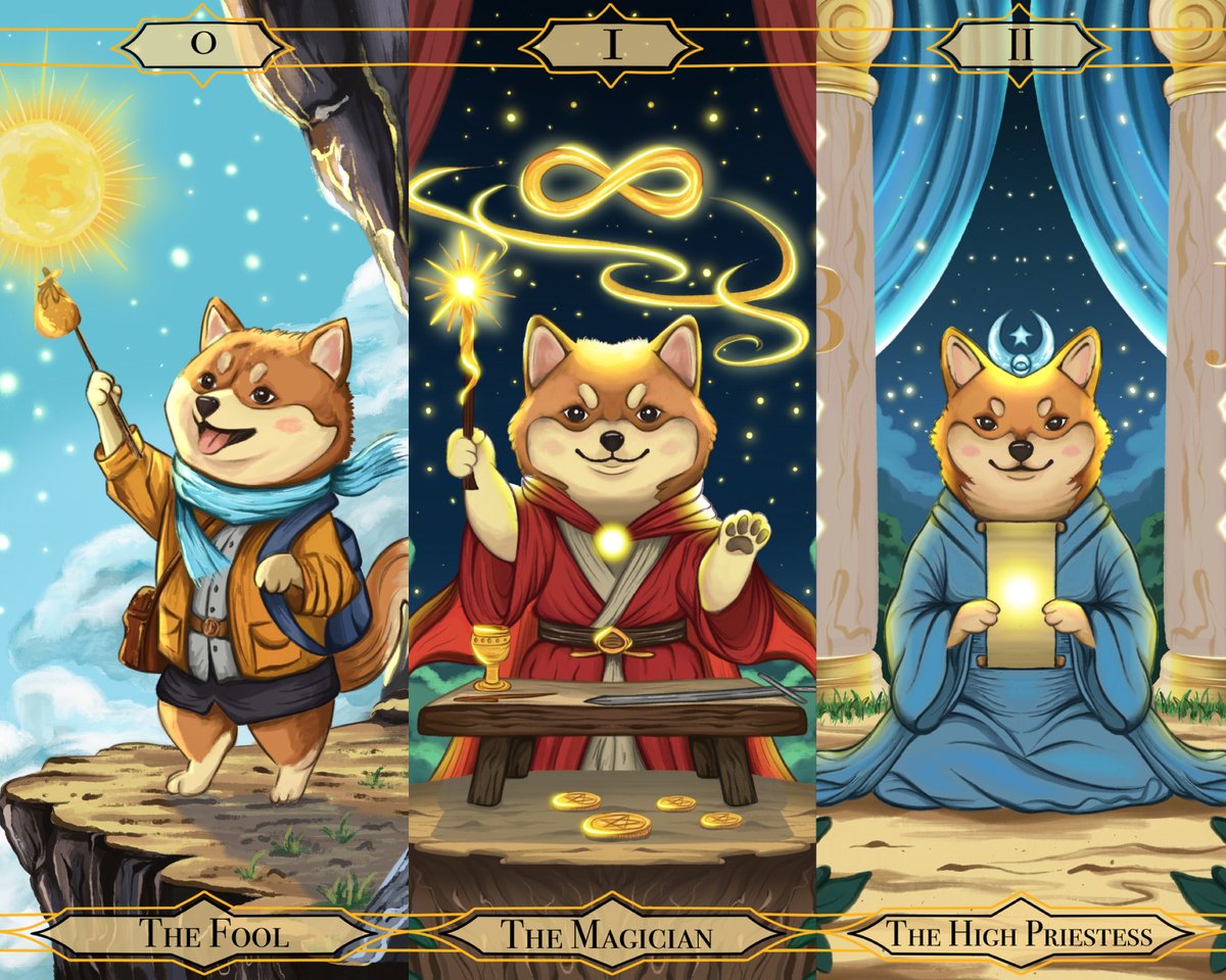 tonny_verse's tweet photo. @polypup @Wrathtank_avax @Memofrogwell My new collection 

Tarot Tales of Shiba
22 cards. Infinite wisdom — told through the eyes of a curious Shiba Inu. https://t.co/C9QrLDxwhW
