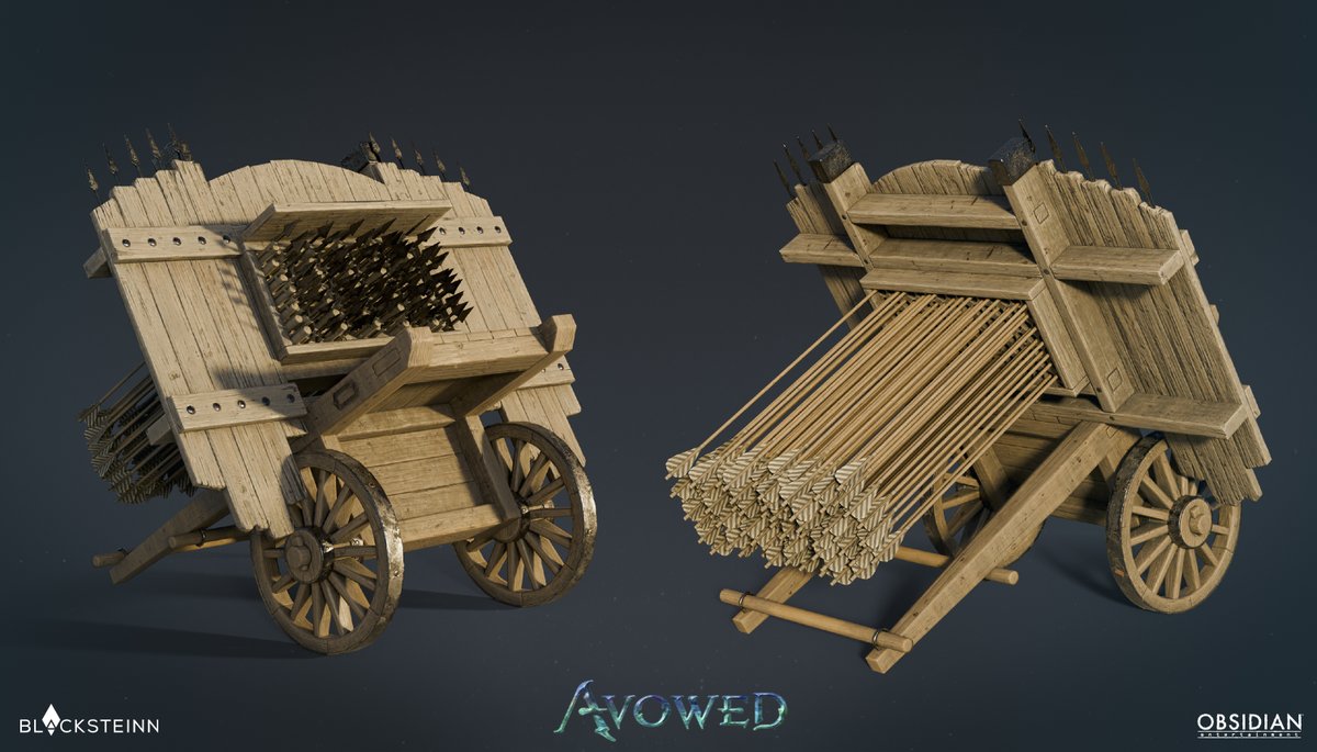 Medieval military prop set we made for Avowed

Honored to collaborate with Obsidian Entertainment and contribute to this epic fantasy adventure.

#3DArt #GameArt #GameDev #3DModeling #GameReadyAssets #Lowpoly #PBRTextures #Design #CGPortfolio