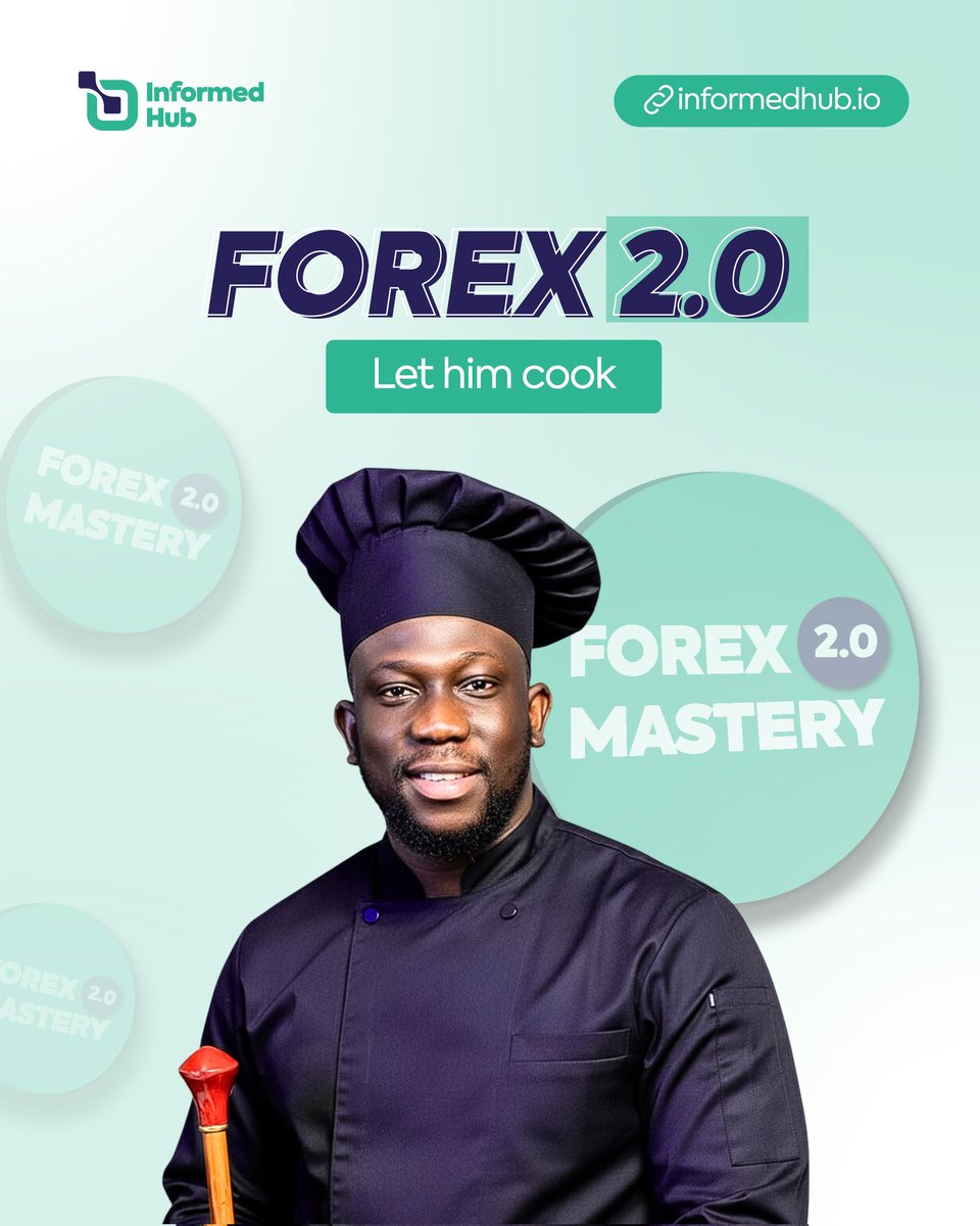 People are not done consuming Forex Mastery Course, the chef has made an upgrade, he has perfected a recipe that’ll feed minds and fatten wallets. 👨🏾‍🍳💸

Get your plates ready, Forex Mastery 2.0 is simmering, rich in knowledge, packed with value, and served hot by Informed Hub. 😎