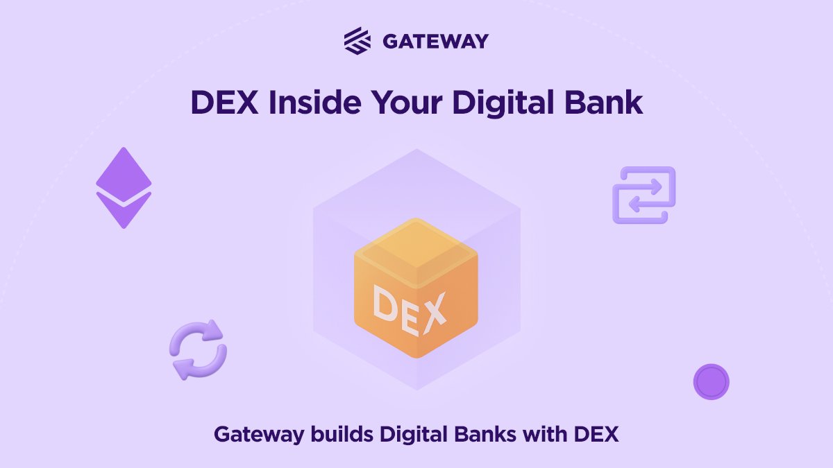 gateway_eth's tweet image. DEX Inside Your Digital Bank.
No waiting. No middlemen. No limits.
We build digital banks where users can trade, swap, and move assets — all on-chain, all inside one platform.
💧 Real-time liquidity 
🔗 Smart contract execution 
🌍 Full transparency
Gateway builds Digital…