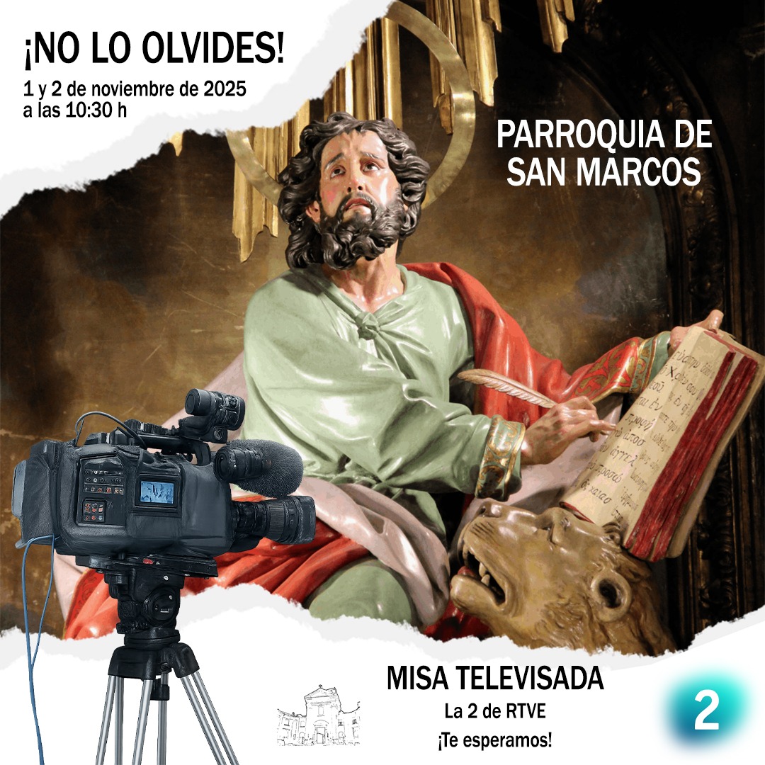 CoroSanMarcos's tweet photo. ¡Ya no queda nada!
Los próximos 1 y 2 de noviembre cantamos la misa de La 2 de RTVE a las diez y media.
¿Te apuntas?
–Ven a https://t.co/jjEDSX8o3A y haz comunidad con nosotros.
–Enciende tu televisor y sigue la eucaristía en directo.

#venamisa 
#cantaconnosotros
#misatelevisada https://t.co/To57ae5srl
