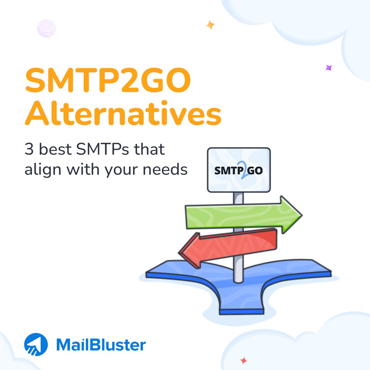 Looking beyond SMTP2GO? 🤔

If pricing, deliverability, or flexibility are on your mind, the right SMTP provider could make all the difference for your email campaigns.

3 best SMTP2GO alternatives ➜ cutt.ly/Er47zdaw