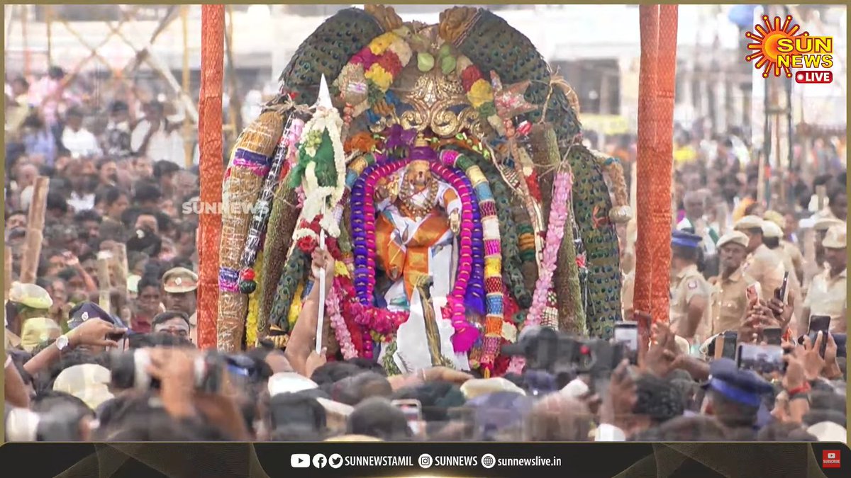 sunnewstamil's tweet image. 🔴LIVE | திருச்செந்தூரில் விண்ணைப் பிளக்கும் அரோகரா முழக்கம்.. களைகட்டும் சூரசம்ஹார நிகழ்வு
WATCH - youtu.be/M_QmOd3RJq4
#SunNews | #Tiruchendur | #Soorasamharam