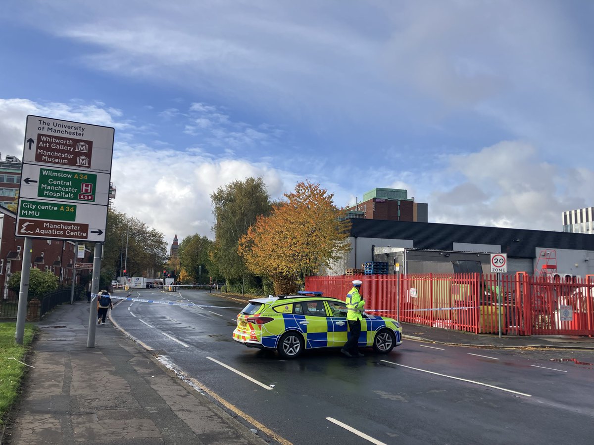 The WH Lung oriental supermarket is still open, however people are having to access it from the rear, next to the Brunswick estate in Ardwick Upper Brook Street and the access roads to it still shut off