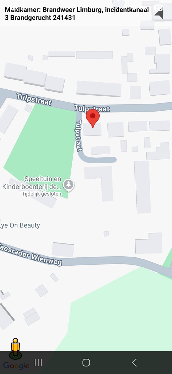 Brandgerucht in Tulpstraat, Nuth