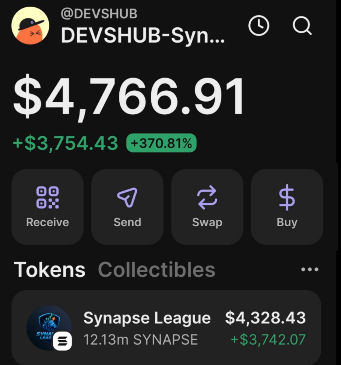 $Synapse is printing massive on my private telegram channel 
Absolutely tearing up the chart 📈 
#SolanaAirdrop