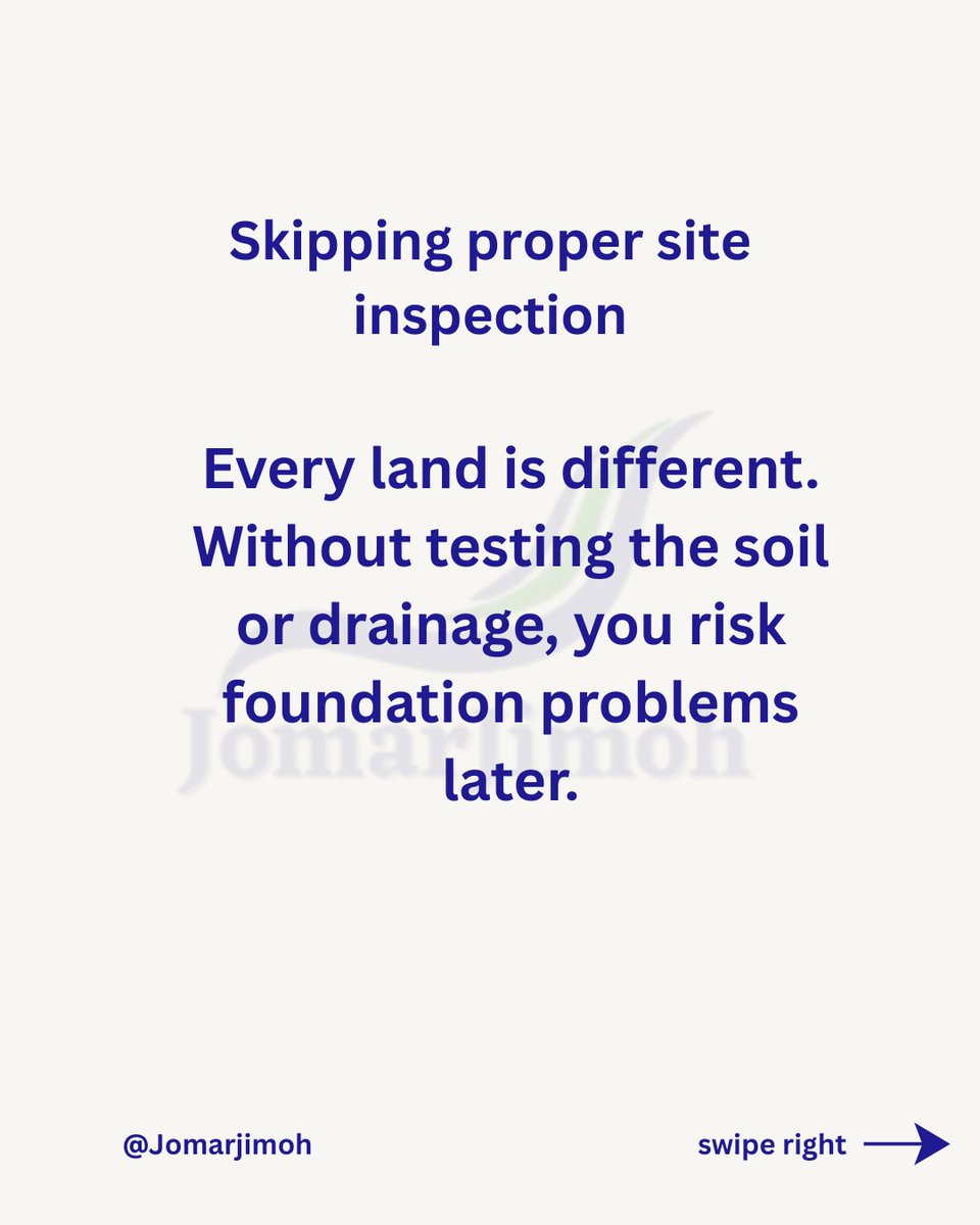 jomarjimoh's tweet image. FREE TIPS MONDAY 🏗️

Building a house soon? Avoid these costly mistakes that drain your pocket 💸
Let’s build smarter, not harder.
#JomarJimohConstruction #BuildingTips #ConstructionMonday #Architecture #HomeBuilding