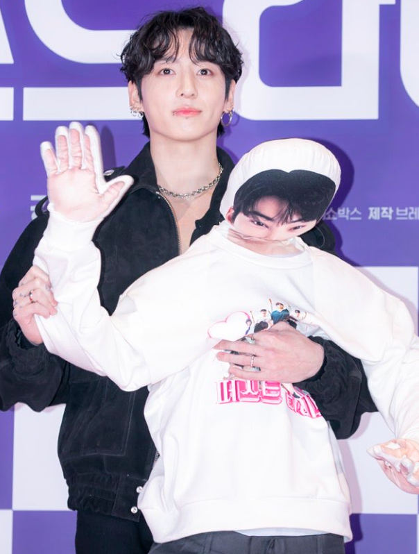 Jungkook and Cha Eunwoo stun at the VIP premiere of the movie The First Ride.