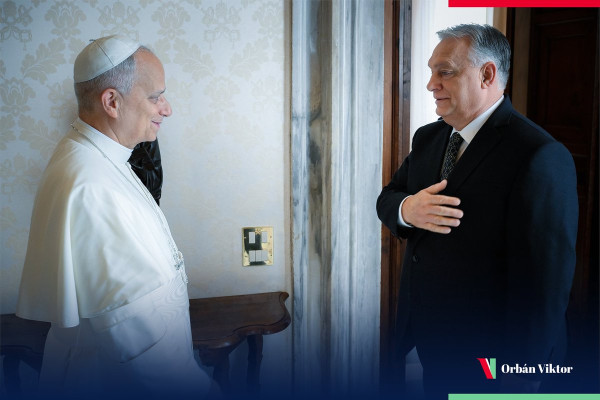 I asked His Holiness to support Hungary’s anti-war efforts. Private audience with His Holiness Pope Leo XIV <a href="/Pontifex/">Pope Leo XIV</a>.