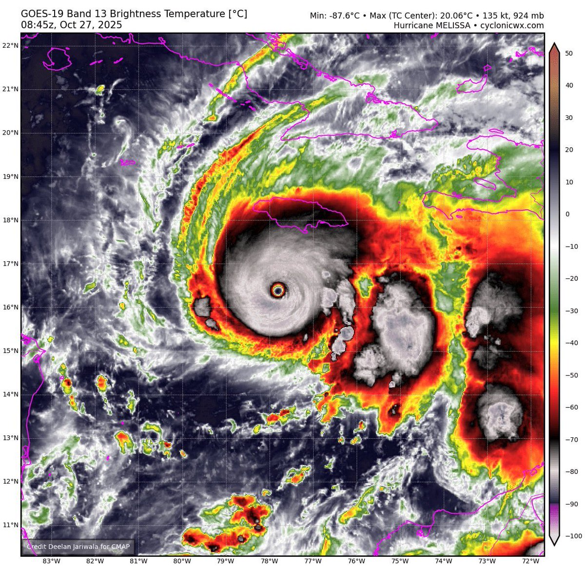 El huracán Melissa, de categoría, y se espera que toque tierra en Jamaica en las próximas 24 horas.

¿Creéis que los estados más responsables del aumento de la frecuencia y la voracidad de los fenómenos climáticos van a cubrir las reparaciones?