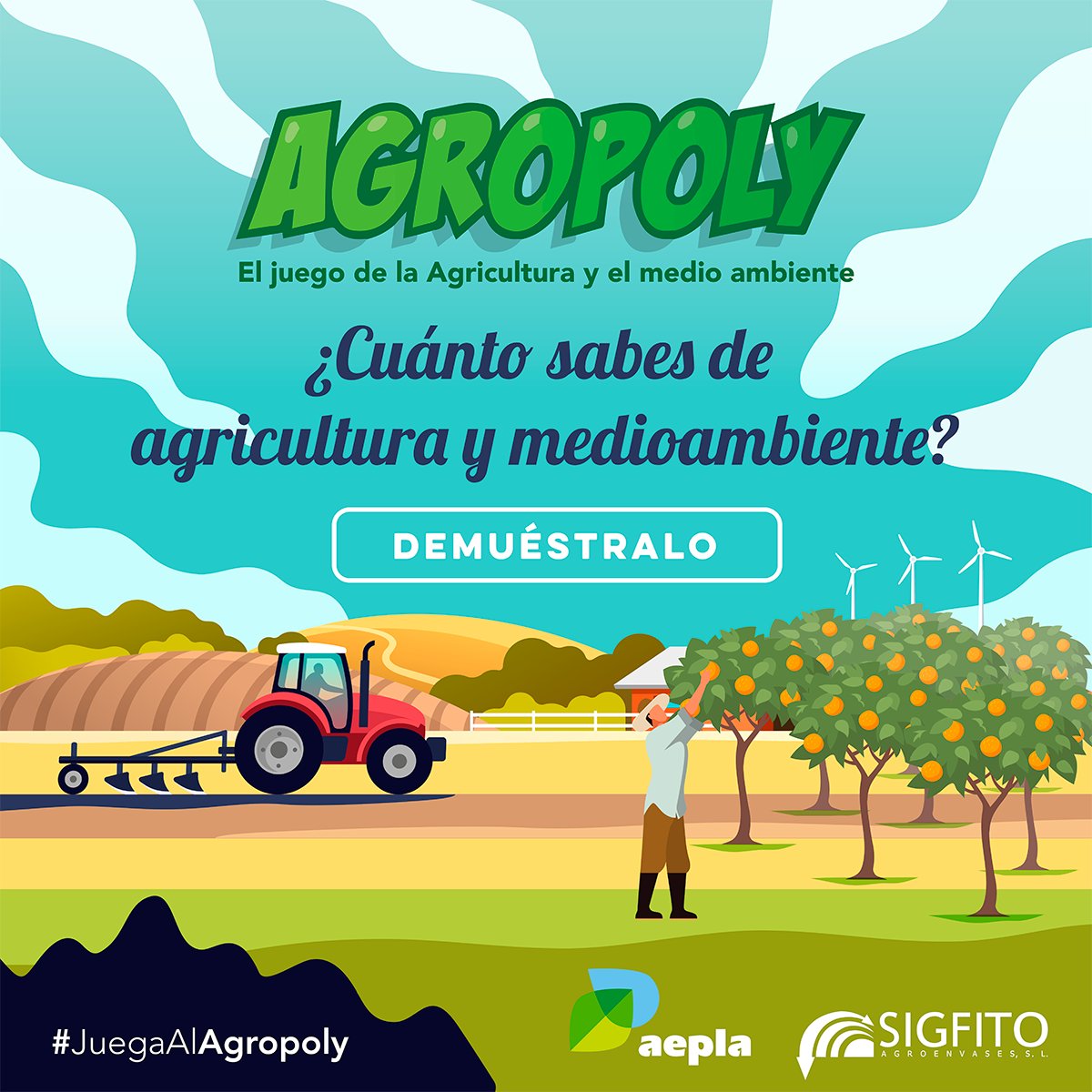 ¿Te apasiona todo lo relacionado con la agricultura 🌱 y el medioambiente 🌳?

Demuestra todo lo que sabes con Agropoly, el juego online interactivo 🎮 que hemos desarrollado para ti en colaboración con <a href="/sigfito/">SIGFITO</a>.

Juega al Agropoly ➡ agropoly.org