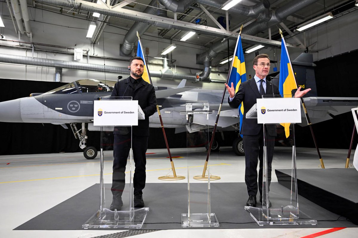 ❕ Sweden’s Saab to build a plant in Ukraine for Gripen fighter jet assembly

The CEO of Swedish defense company Saab, Micael Johansson, announced readiness to establish a facility in Ukraine for the assembly and testing of Gripen fighter jets.

“It would be great to set up