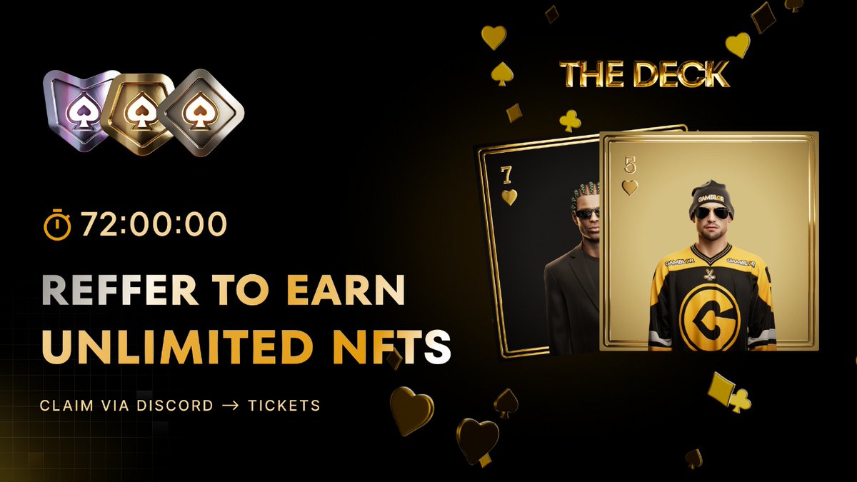 GamblorCasino's tweet photo. 72-Hour Onboarding Incentive is LIVE!

You bring in new holders → they sweep → you get NFTs.

Only 72 hours to run it up. 🧵👇

1/5 https://t.co/Hdi190Una3
