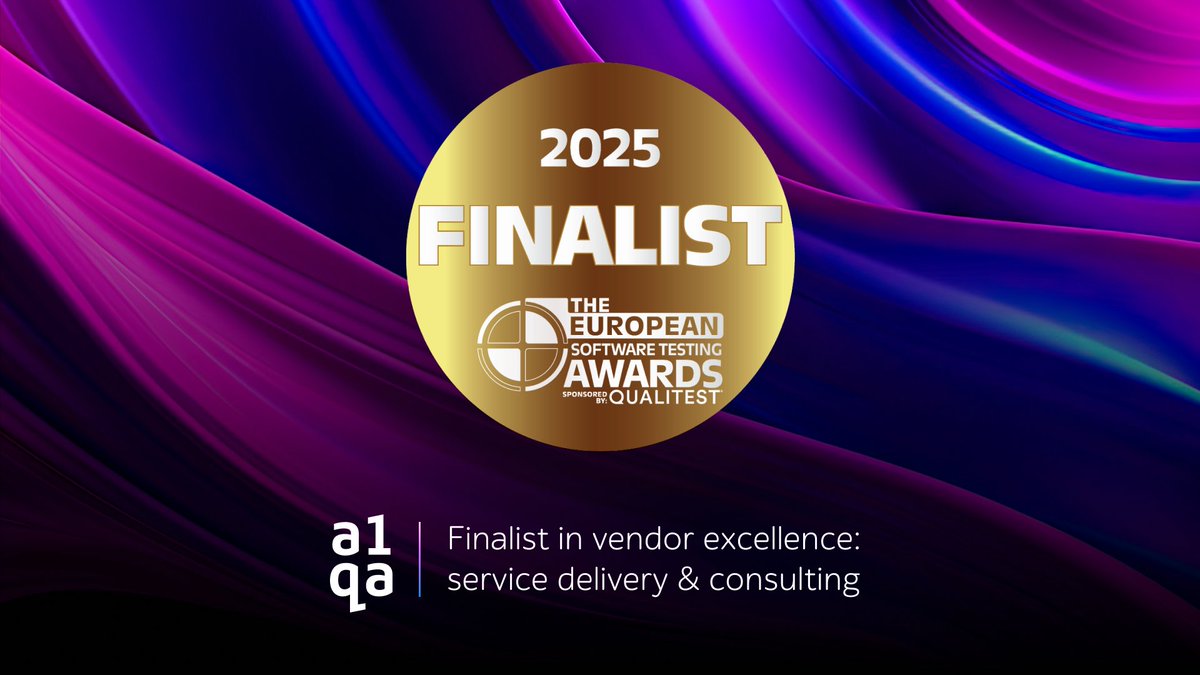 A1QA_testing's tweet image. 🎉 a1qa is proud to be a finalist at the European Software Testing Awards 2025 in the Leading Vendor – Service Delivery &amp;amp; Consulting category. Grateful to everyone who was part of this journey. Looking forward to the results on November 18!

#TESTA2025 #QA #a1qa #AwardFinalist