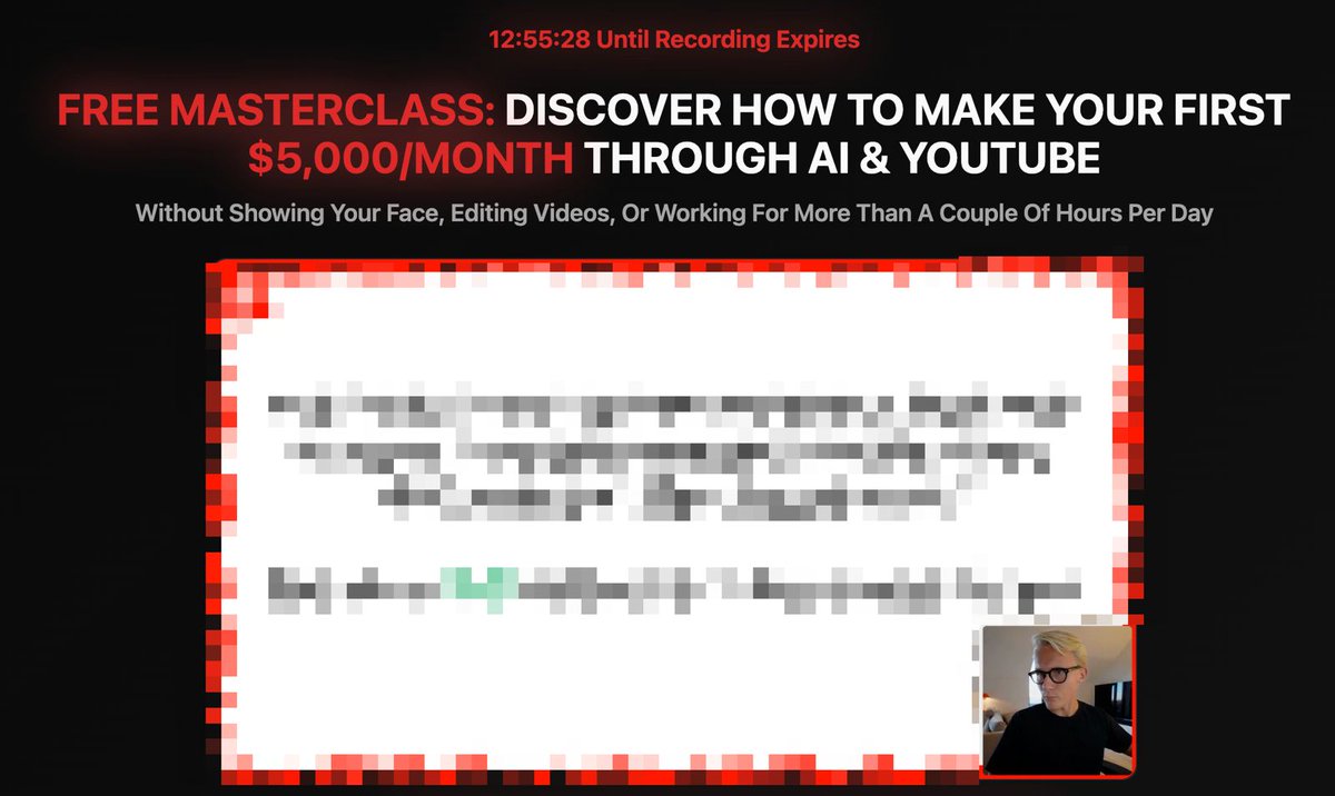 did a 2 hour long masterclass yesterday

showed my entire system for faceless youtube channels

thanks to all that showed up, you’re gonna get some crazy results

probs shouldn’t do this, but if you missed it, comment “REPLAY” for the link