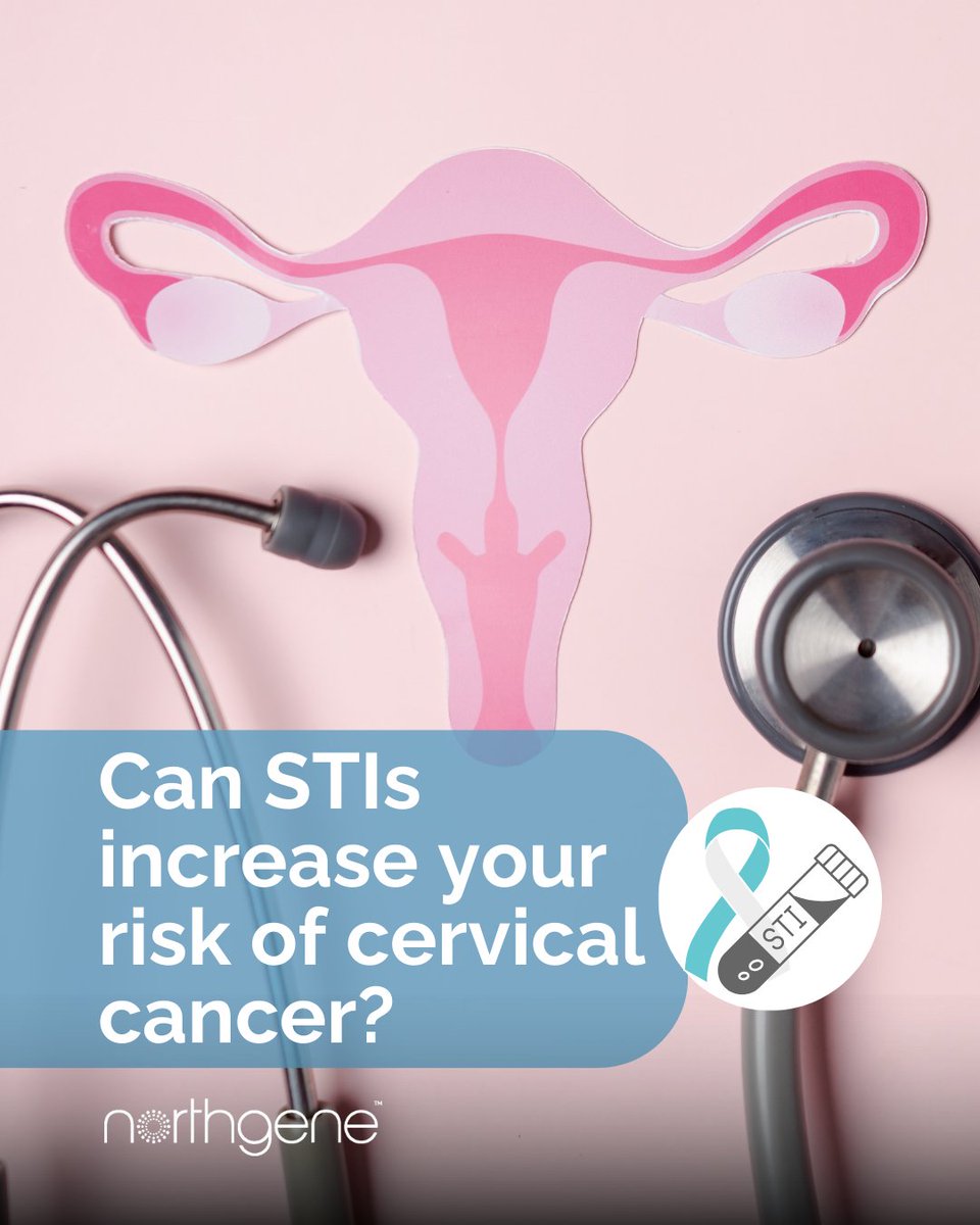 NorthGene's tweet image. Your sexual health is your long-term health 🛡️

Certain STIs can increase HPV risk &amp;amp; therefore cervical cancer risk - but 99.8% of cases are preventable.

Take control with discreet, at-home STI testing 📲 tinyurl.com/s498wahe

#STItesting #SexualHealthMatters #CervicalCancer