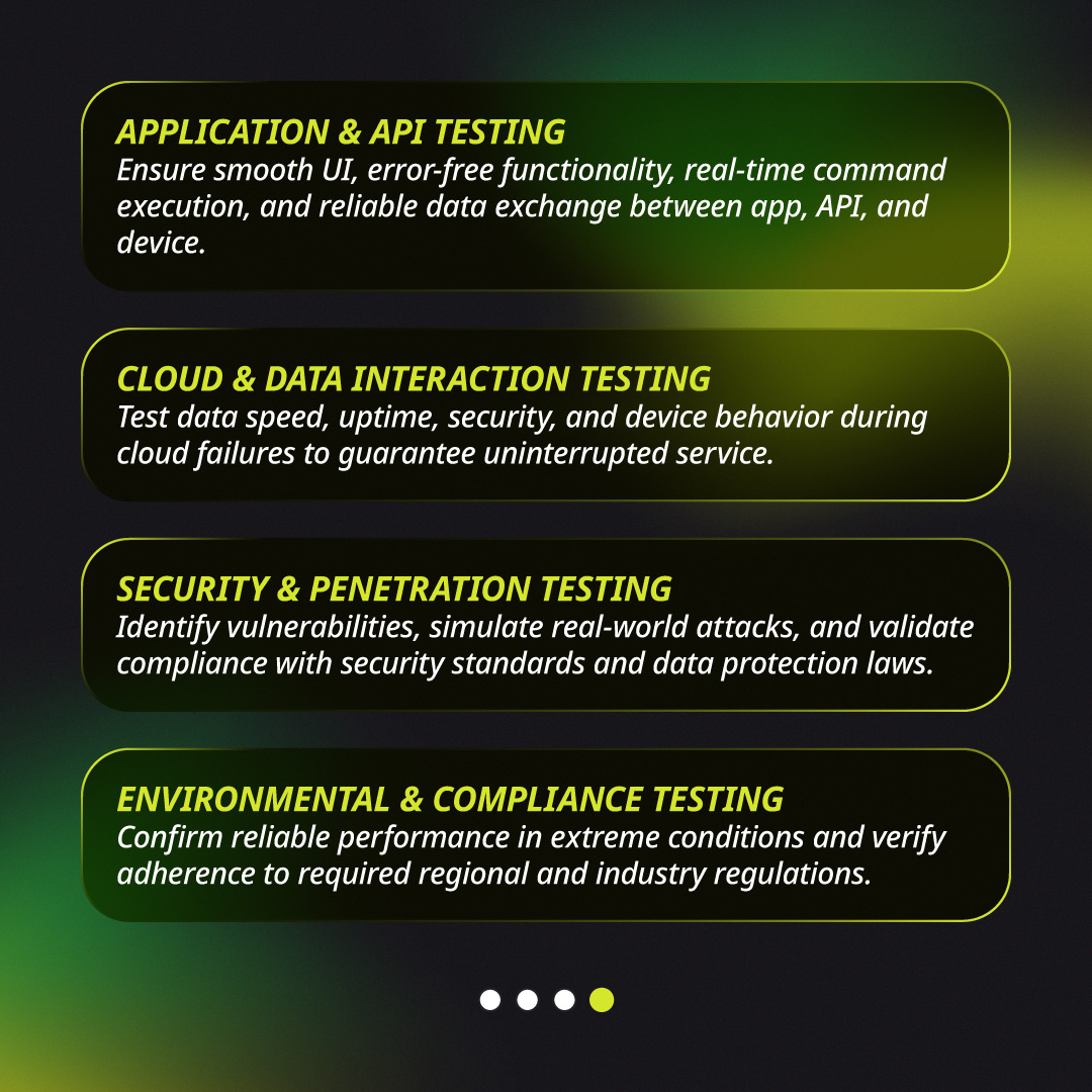 QAMadness's tweet image. If you knew that one small error could bring everything down, would you still risk ignoring it?
Probably not.  It’s just not worth it.
But that’s exactly what can happen when you skip IoT device testing layers.👇 
#qamadness #softwaretesting #qa #IoT #iotsecurity