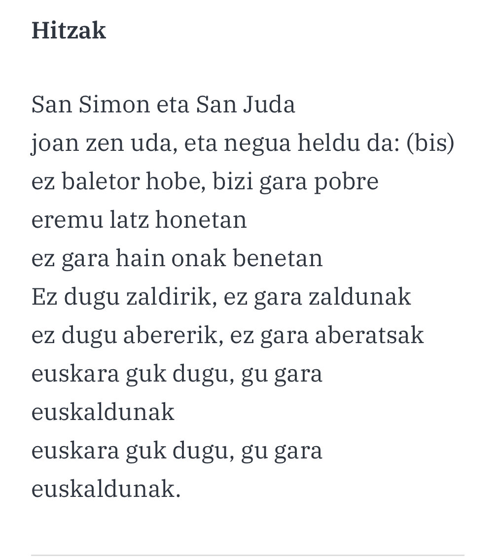 joxeanjel123456's tweet photo. Bihar urriak 28. “SAN SIMON ETA SAN JUDA, JOAN ZEN UDA ETA NEGUA HELDU DA” https://t.co/xIwbn1fiCP