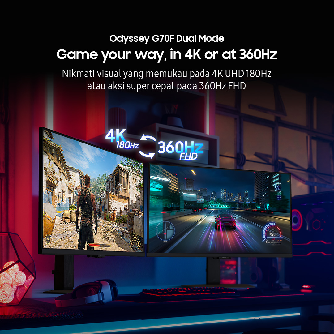 samsungID's tweet image. Rasakan pengalaman gaming yang lebih nyata dengan Odyssey G7 Series!

Buy now &amp;amp; get reward up to Rp 1.249.000!
Periode 27 Okt – 11 Nov 2025

Selengkapnya: smsng.co/SamsungMonitor…

#GamingMonitor #SamsungOdyssey #OdysseyG75F #OdysseyG70F #EpicScreenEpicPlay #SamsungMonitor