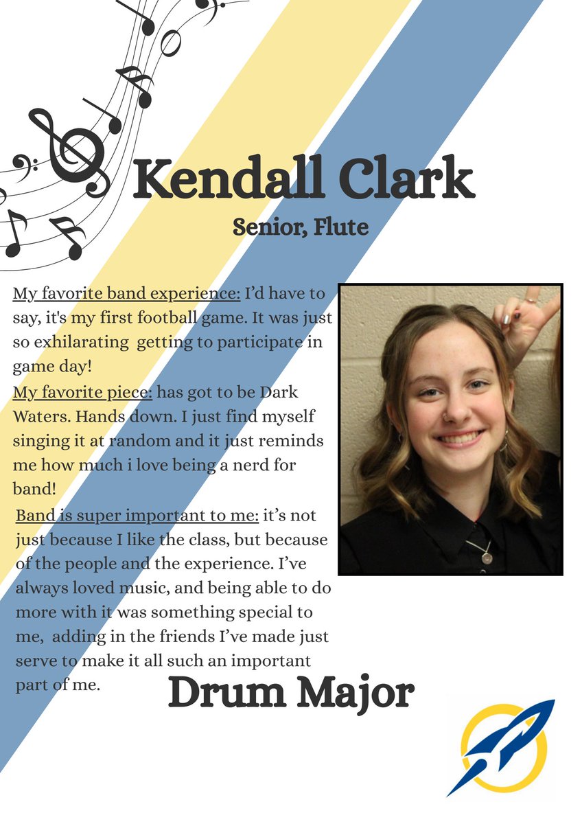 Leadership Spotlight: Drum Major, Kendall!