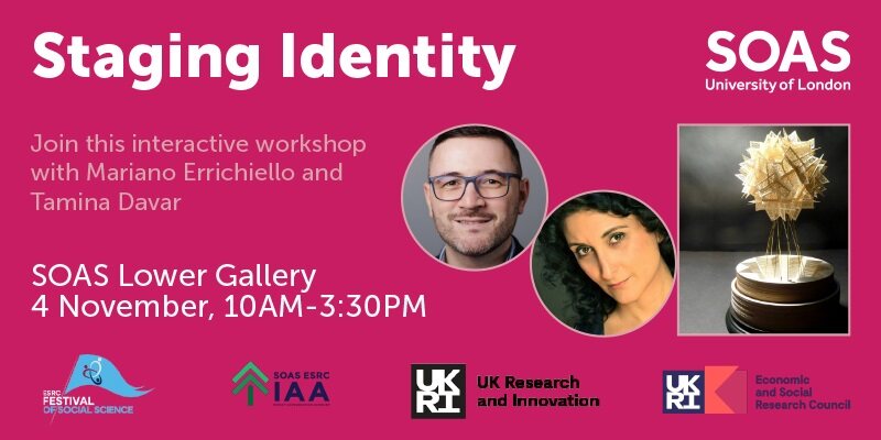 IAASOAS's tweet image. Ahead of the @ESRC Festival of Social Science 2025, we are spotlighting some of our events. Today, we share Staging Identity, an event inviting EAL young people to create short theatre pieces to explore how objects shape who we are. More: festivalofsocialscience.com/events/staging…