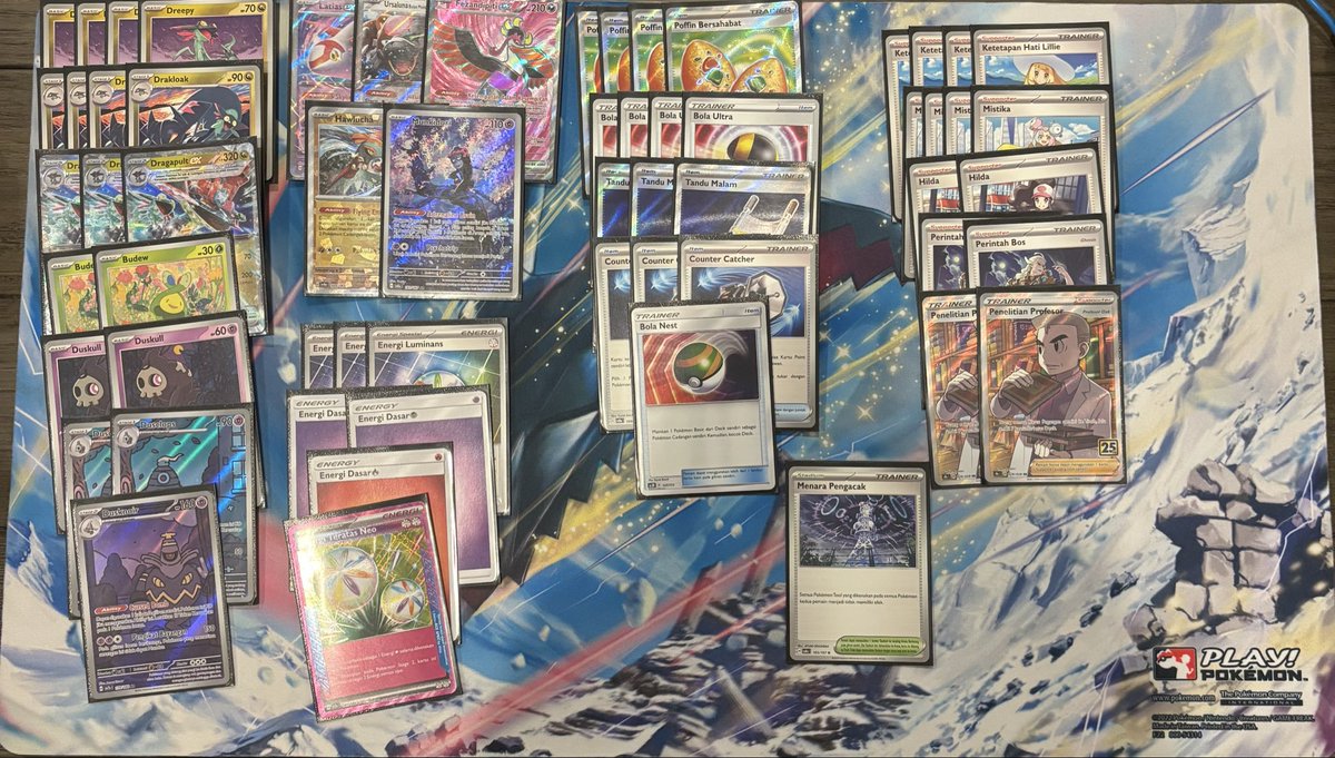 PekingMon's tweet photo. T16/512 at UBL season 1 JKT. Deck felt really good, opted to cut a stretcher and jamming tower for two research for more consistency in 9 rounds BO1.  Thanks to Team Eagles for the support, +15 points. Next event is Premier Ball League, gotta be more than over prepared for it. https://t.co/XFw5DmNcnQ